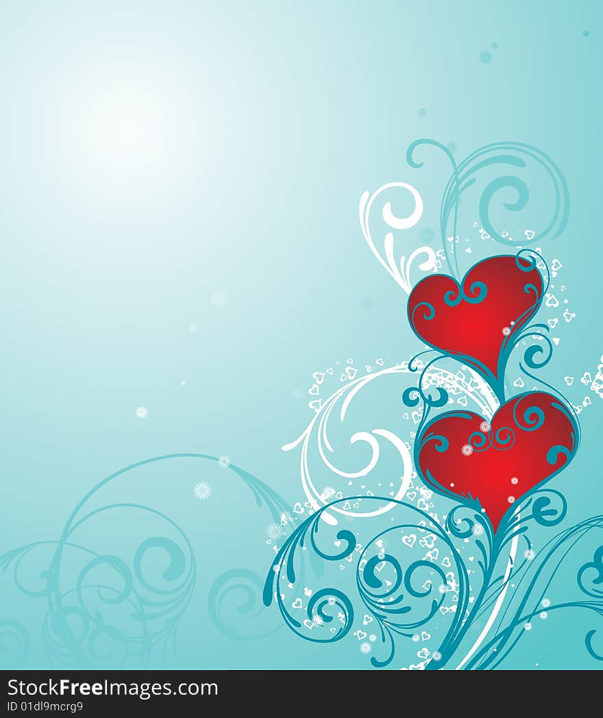 Hearts background