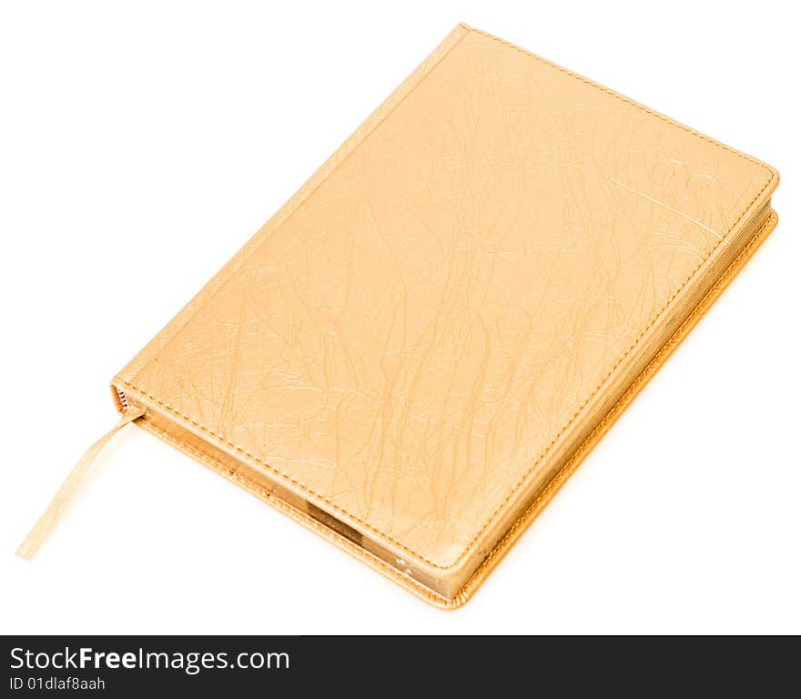 Notebook isolated on white background