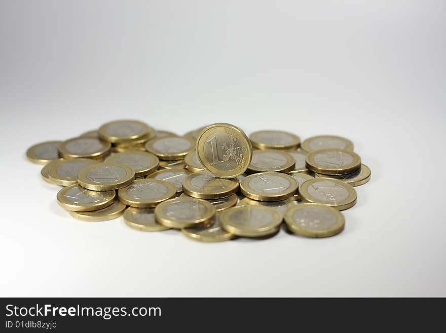 One Euro coins