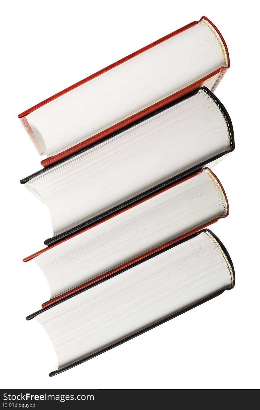 Some books isolated on white