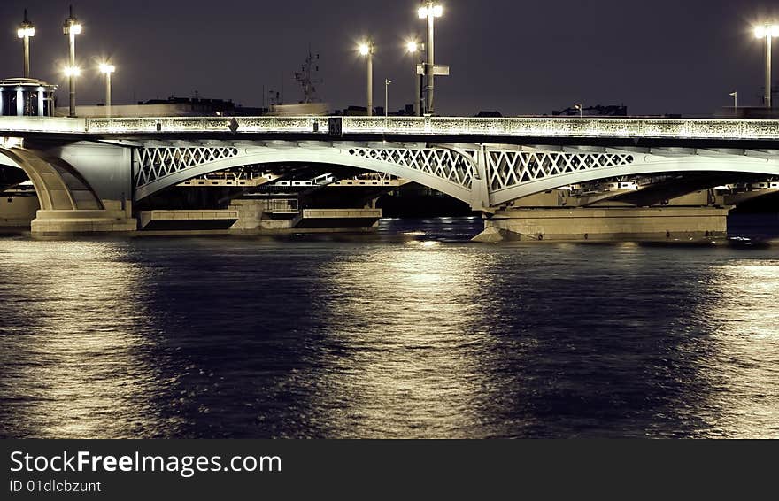 Night Bridge in St. Petersburg