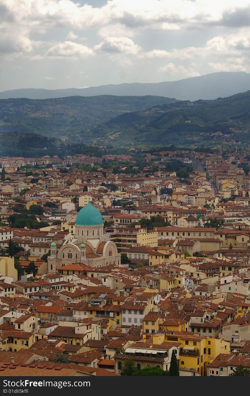 Florence overview with towers