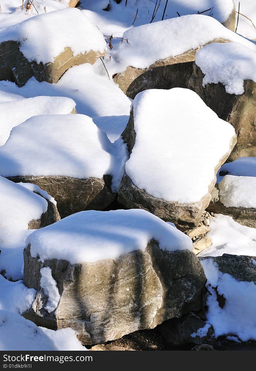 Snow On The Pebbles