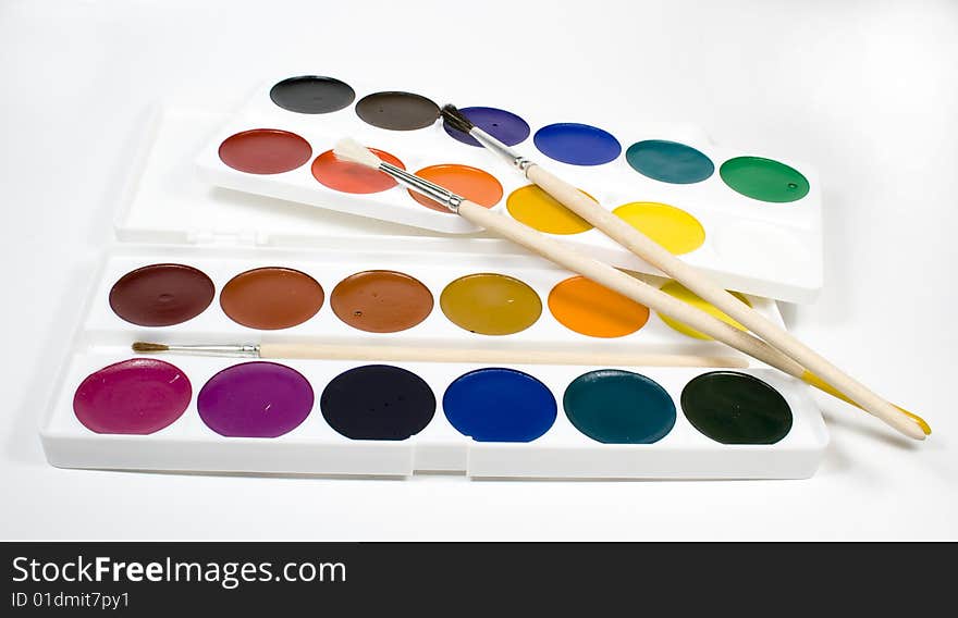 Set Of Water Colour Paints