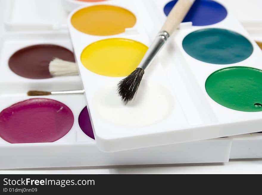 Set Of Water Colour Paints