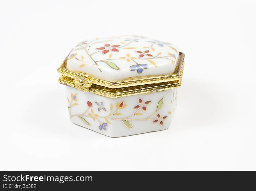 White box with costume jewellery