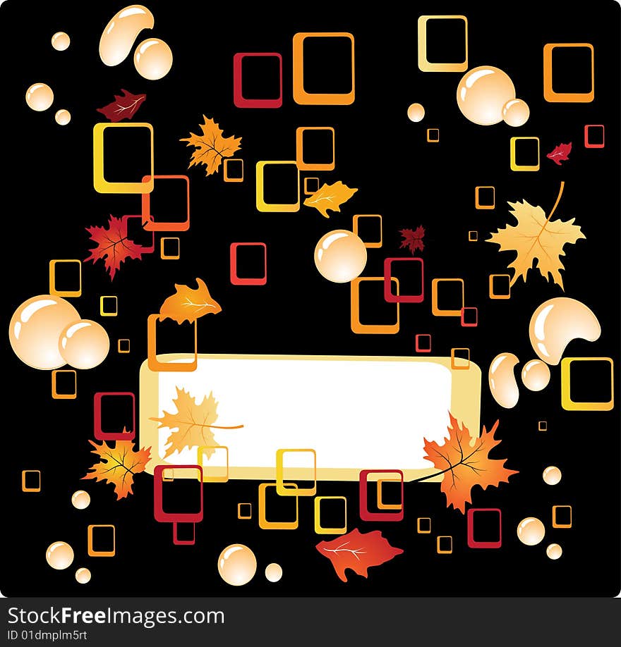 Abstract background in colors of autumn. vector illustration