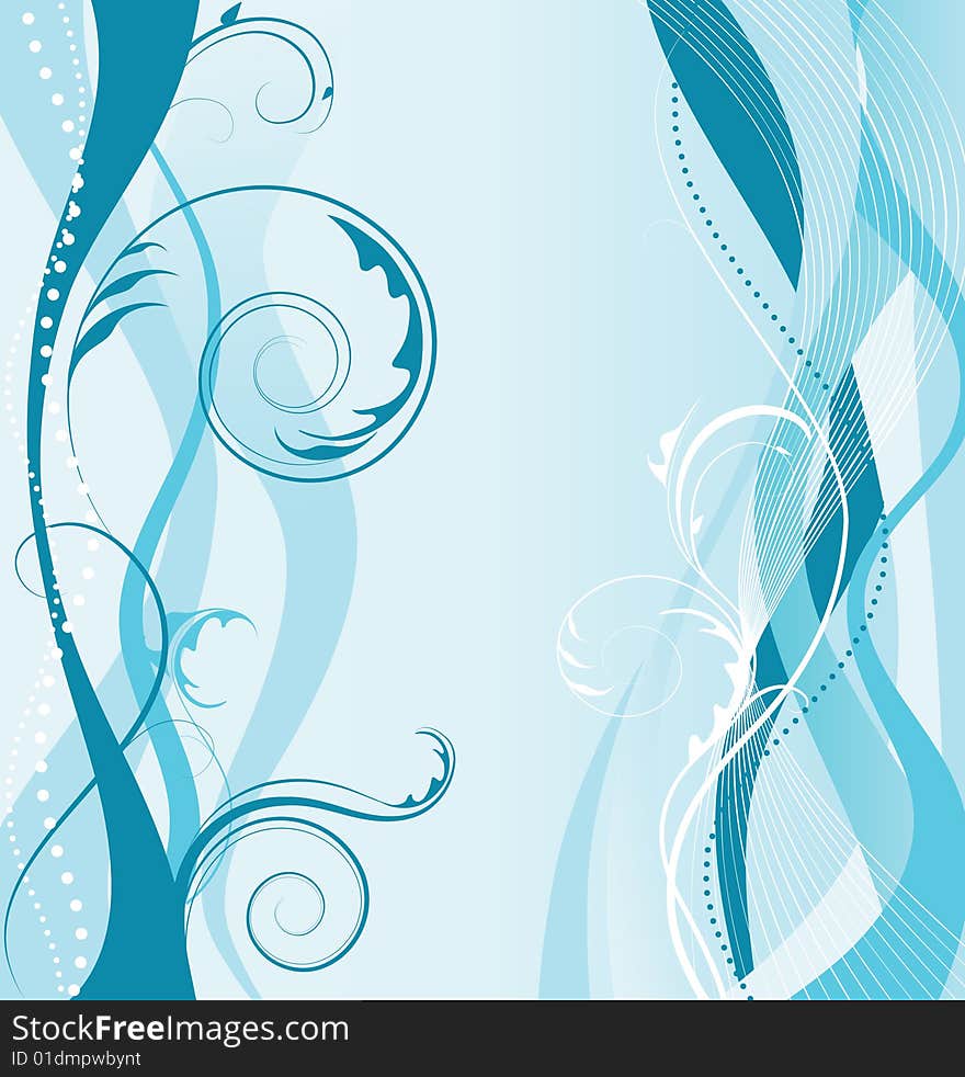 Abstract blue background. vector illustration