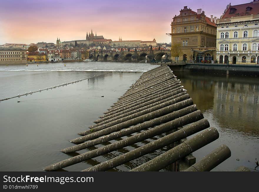 Prague by night, Czech Republic