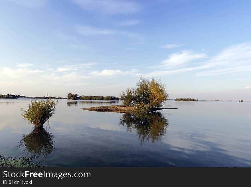 Evening Over Lake