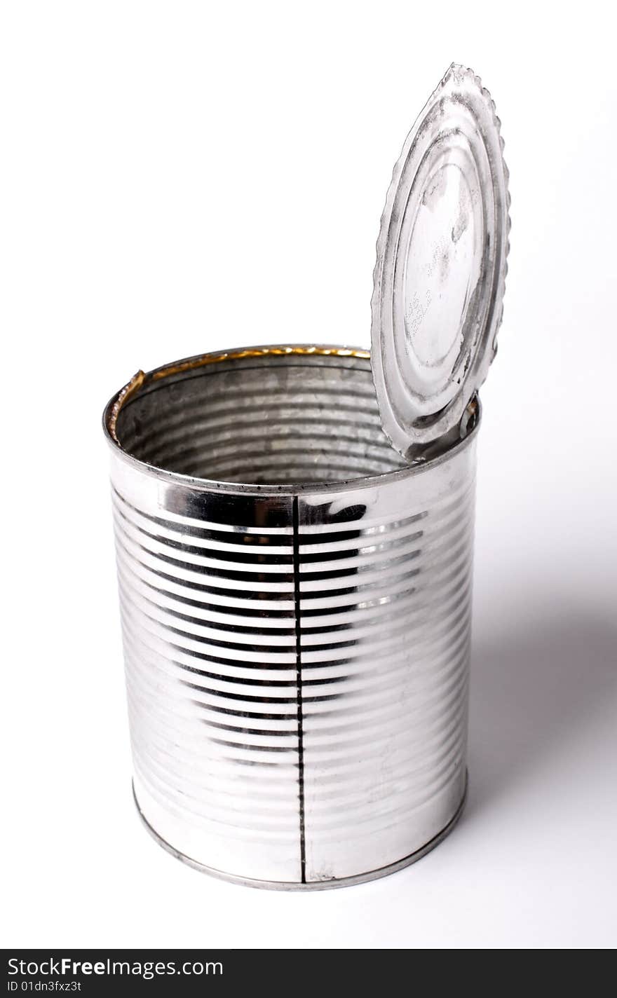 Opened tin