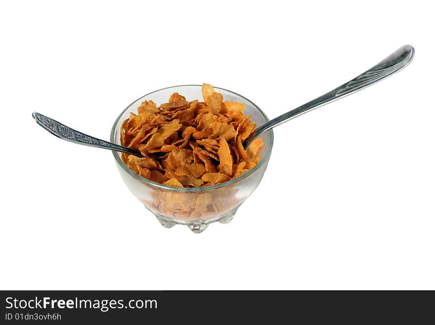 Bowl with cornflakes