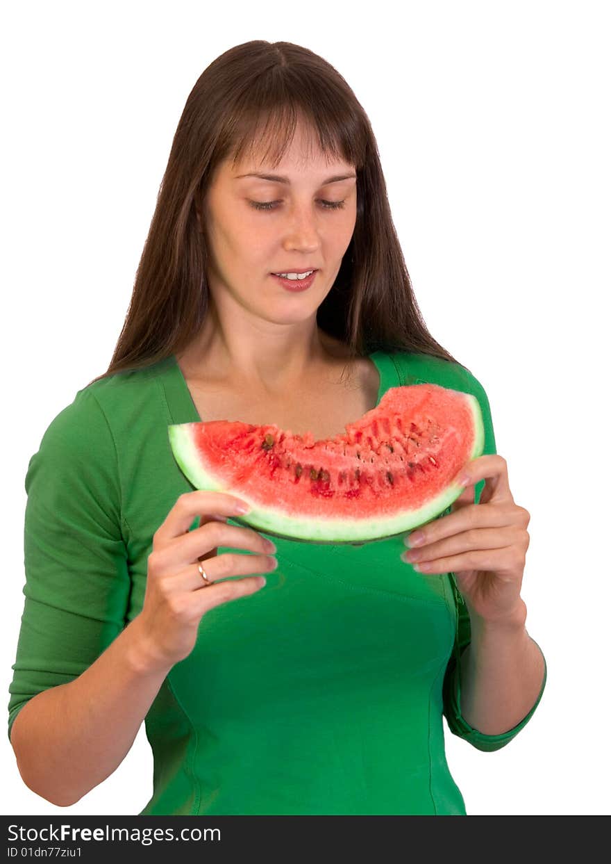 Girl with watermelon