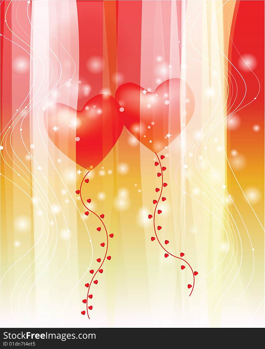 Vector image with beauty love