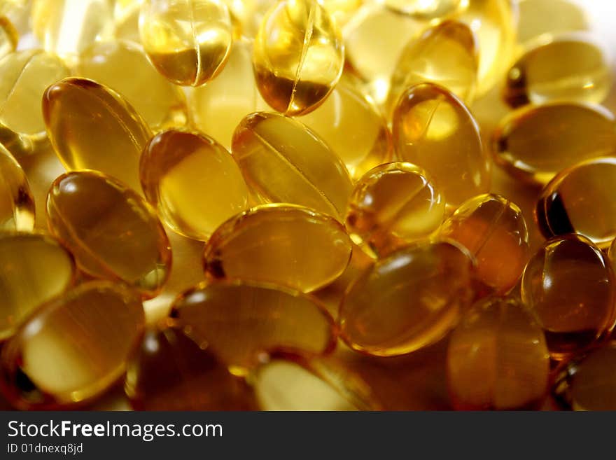 Cod liver oil capsules