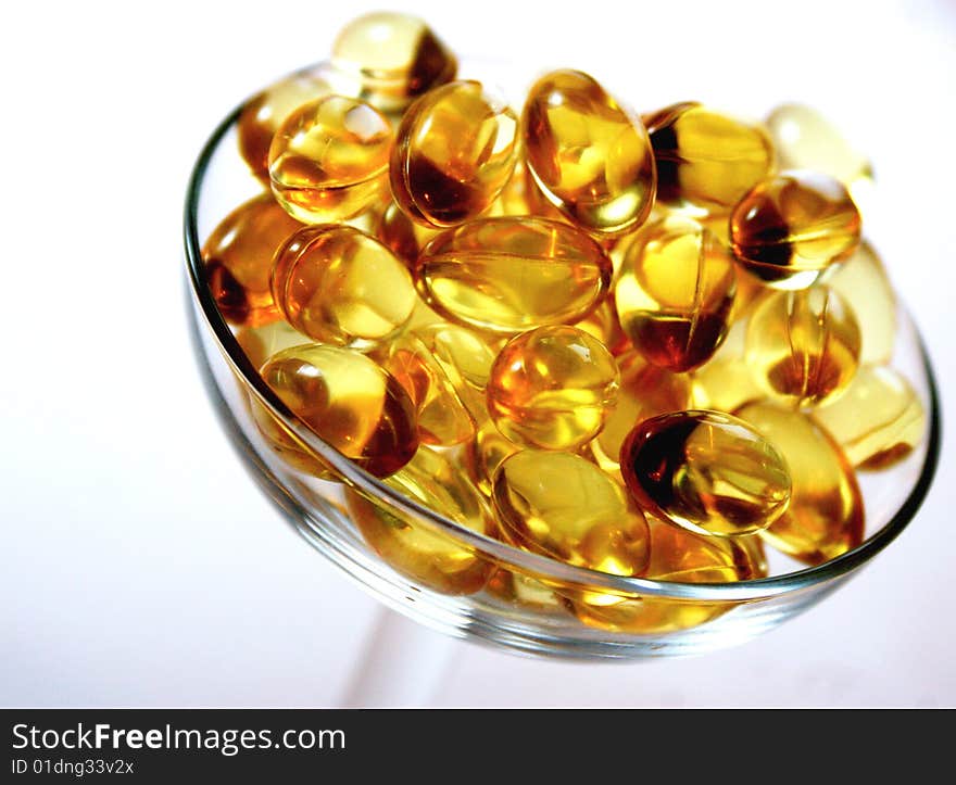 Cod liver oil capsules