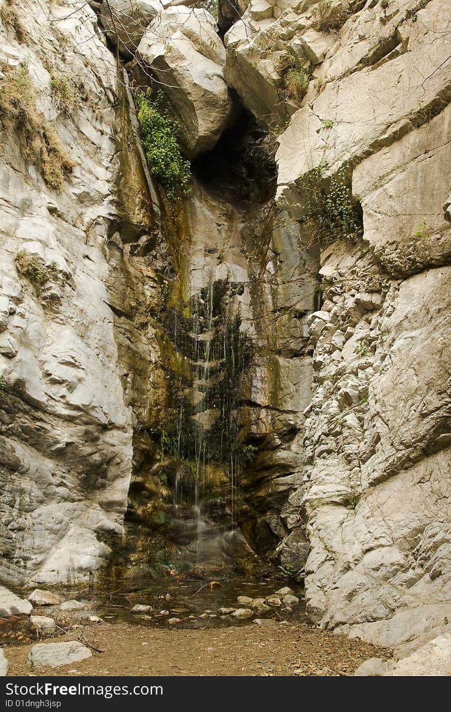 Waterfall in California Canyon