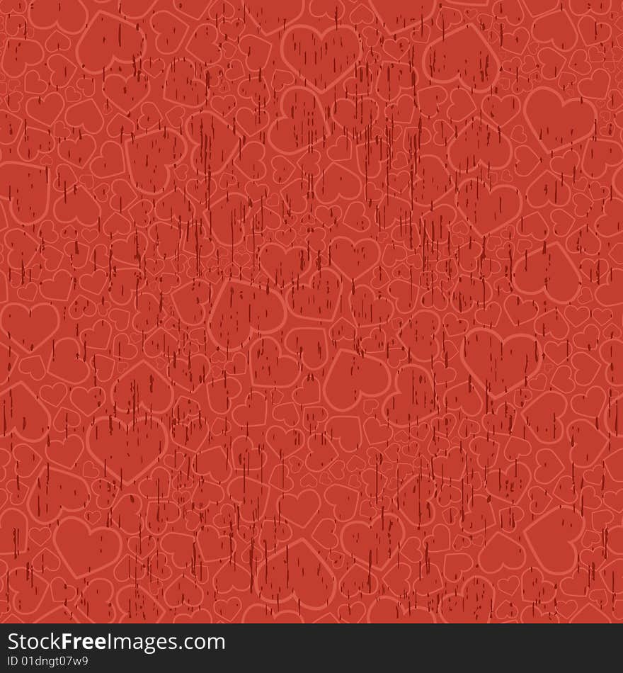 Valentine seamless background. Vector illustration