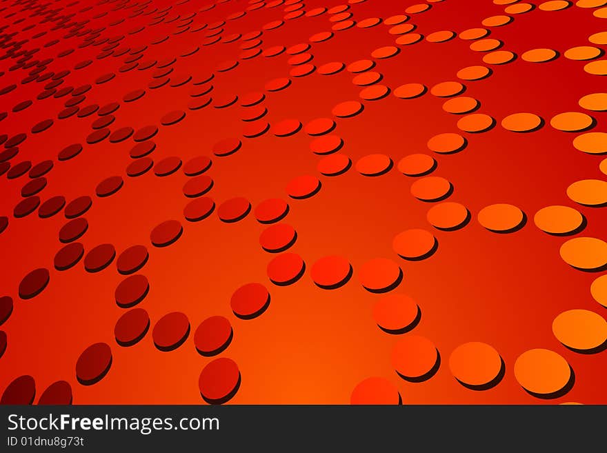 Vector illustration of Abstract Orange