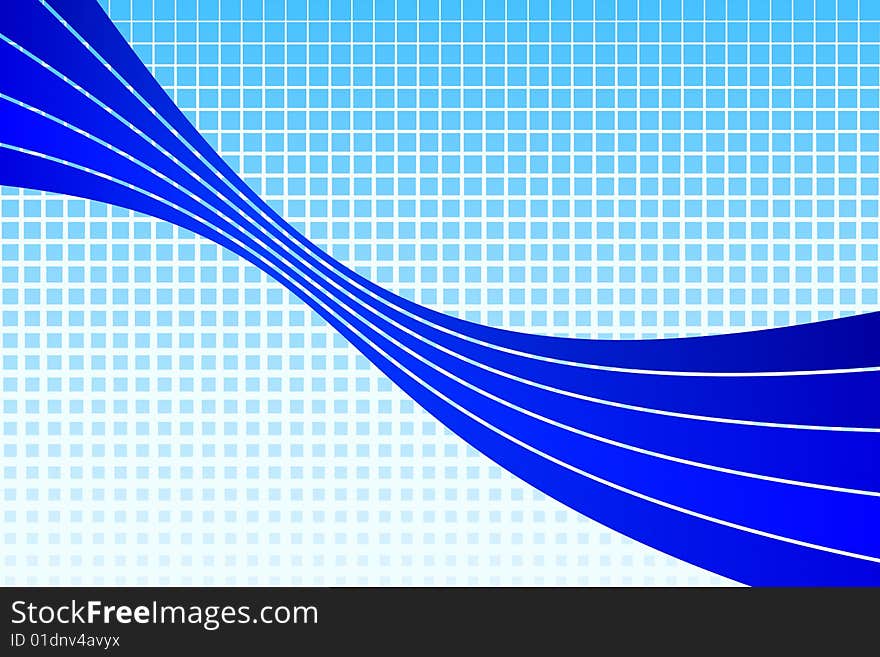 Vector illustration of Abstract Blue