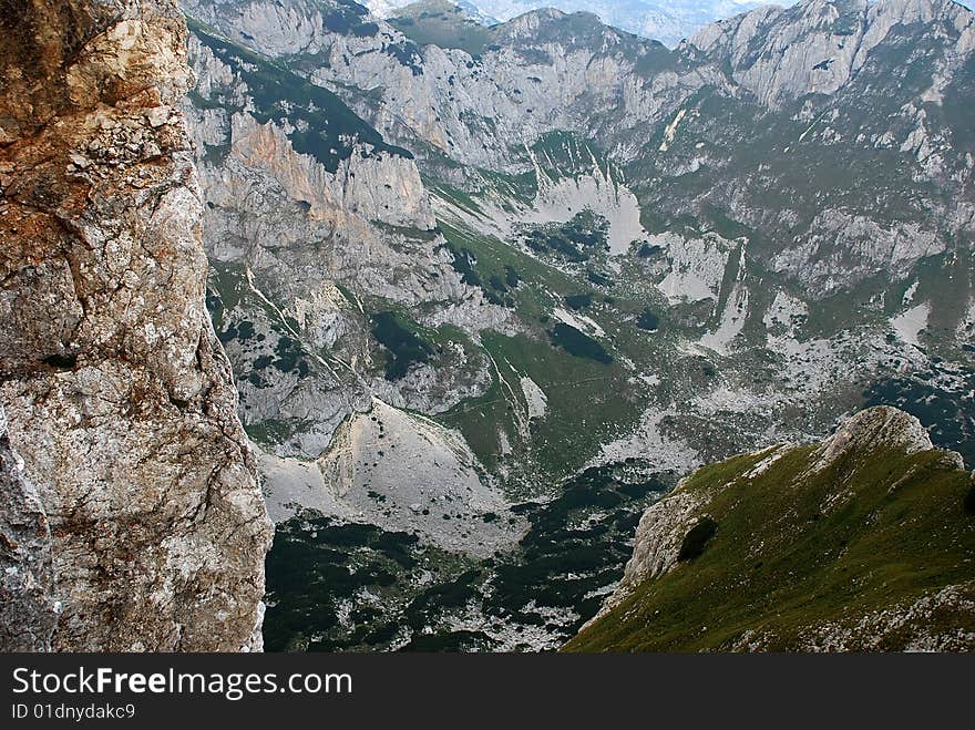 Peaks of mountain Durmitor in Montenegro. Peaks of mountain Durmitor in Montenegro