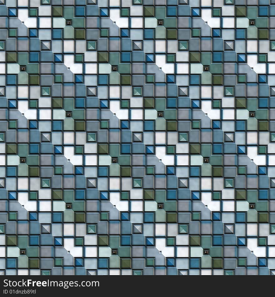 Seamless texture of tiles in cool colors. Seamless texture of tiles in cool colors