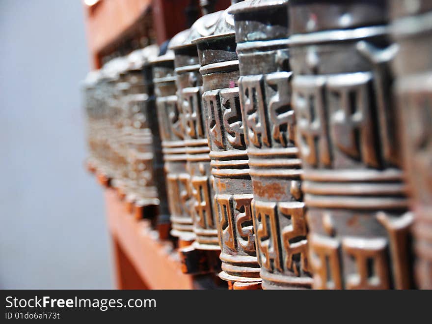 Nepali Prayer wheels