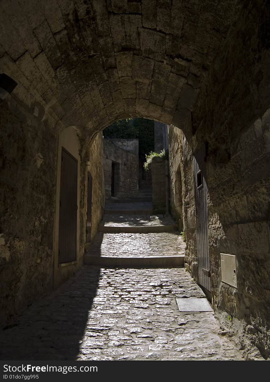 Les Baux-de-Provence is a small and beatiful  village near Saint Remy, in Provence, France