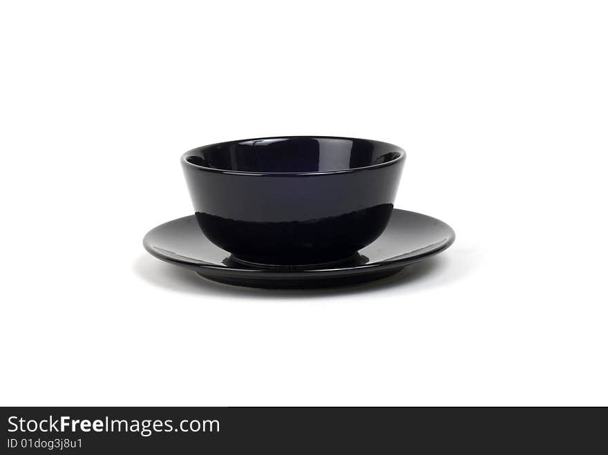 Black Bowl On Plate