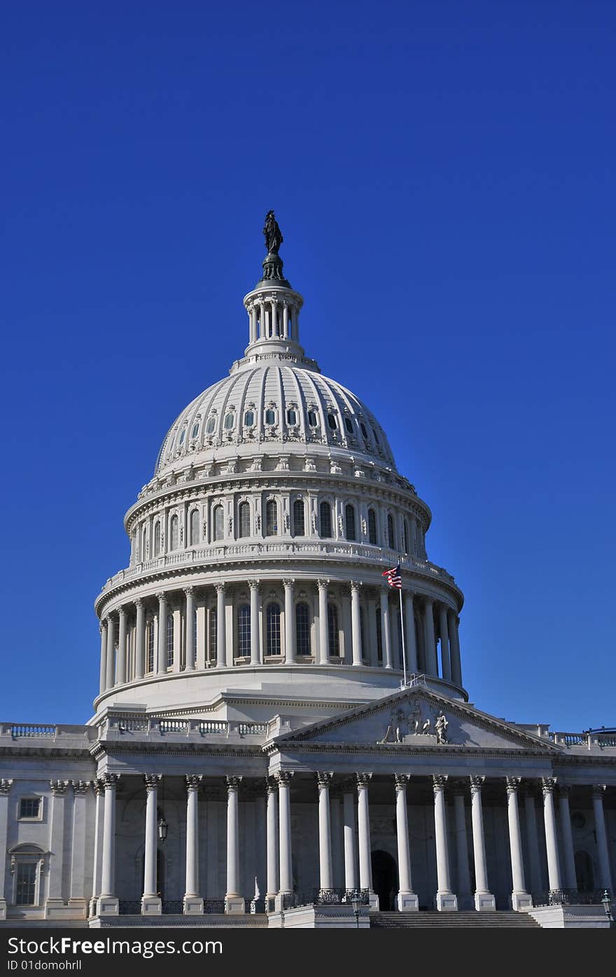 United States Capitol Building, Washington DC with lots of copy space