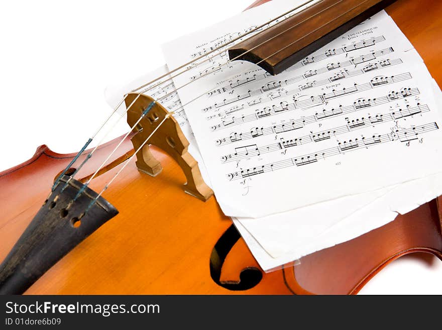 Cello With Notes