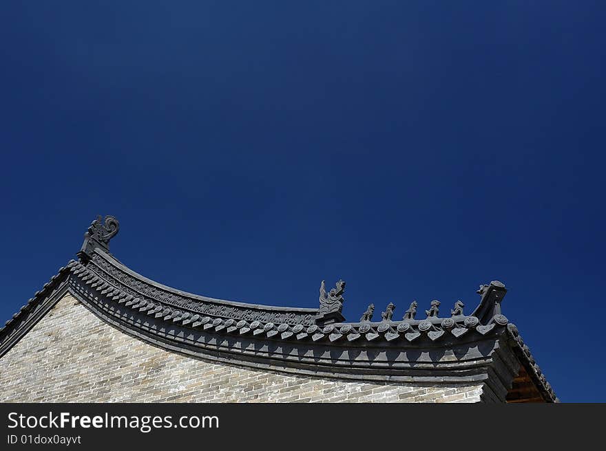 Traditional building roof