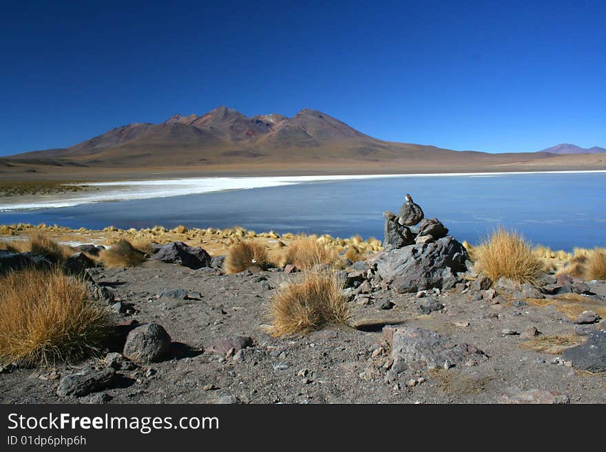 Lake In Desert