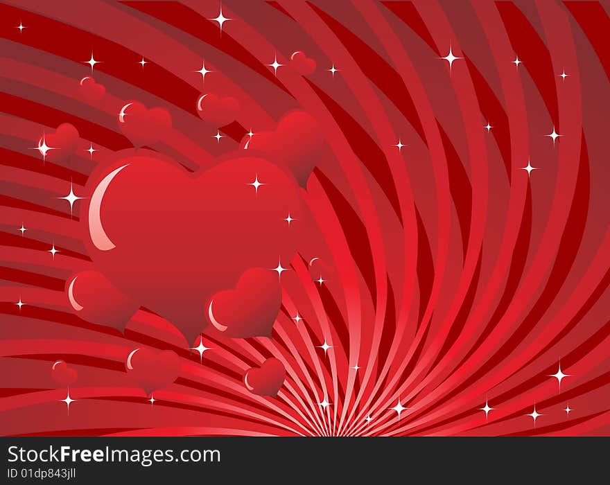 Valentine's day background vector illustration