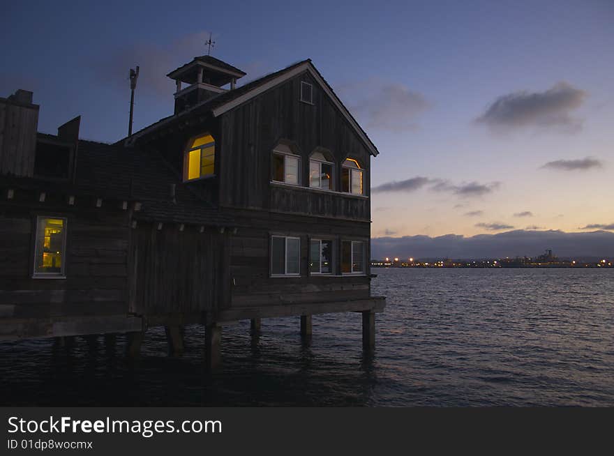 Restaurant in San Diego's Seaport Village, in California. Restaurant in San Diego's Seaport Village, in California.