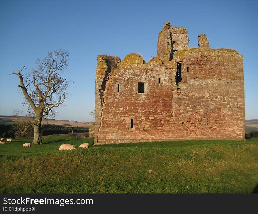 Picture shows the ruins of Cessford Castle near Kelso in the Scottish Borders. Picture shows the ruins of Cessford Castle near Kelso in the Scottish Borders