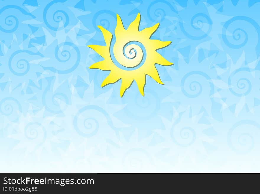 Vector illustration of The Sun