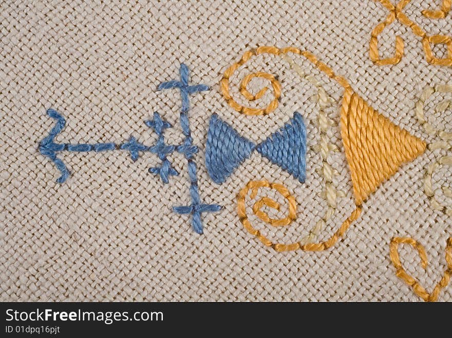 Detail of old embroidery