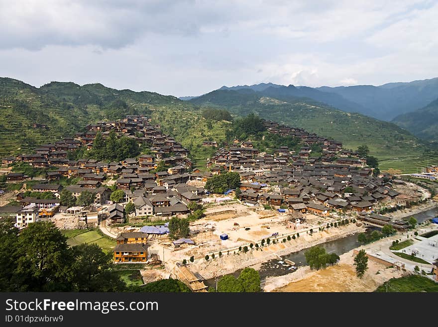 Village in mountain