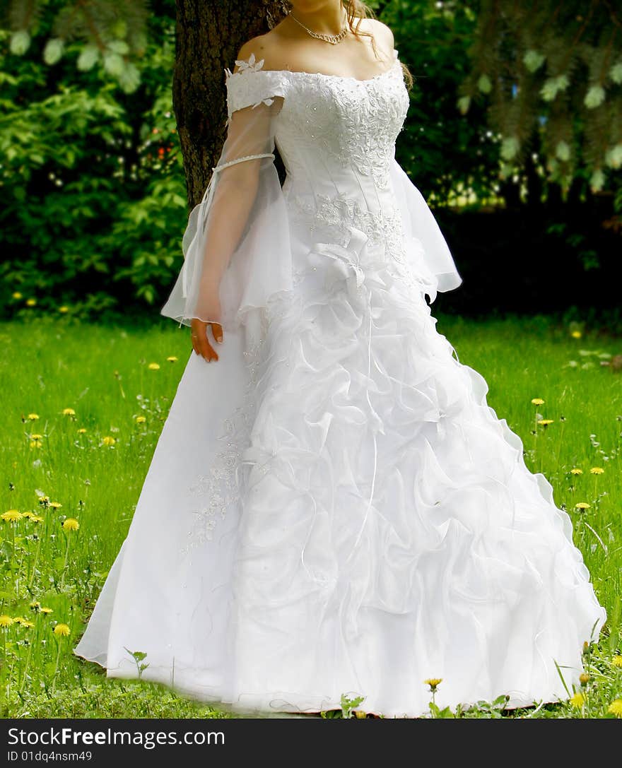 Bride outdoors