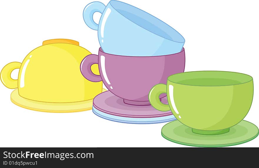 Cups and saucers