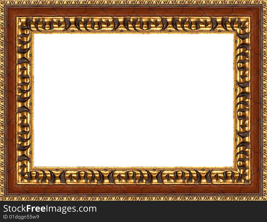 A picture frame on a white