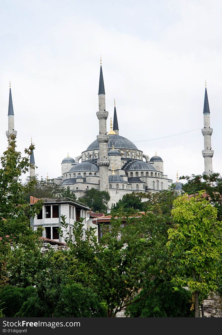 The Blue Mosque, in Istanbul, Turkey. The Blue Mosque, in Istanbul, Turkey