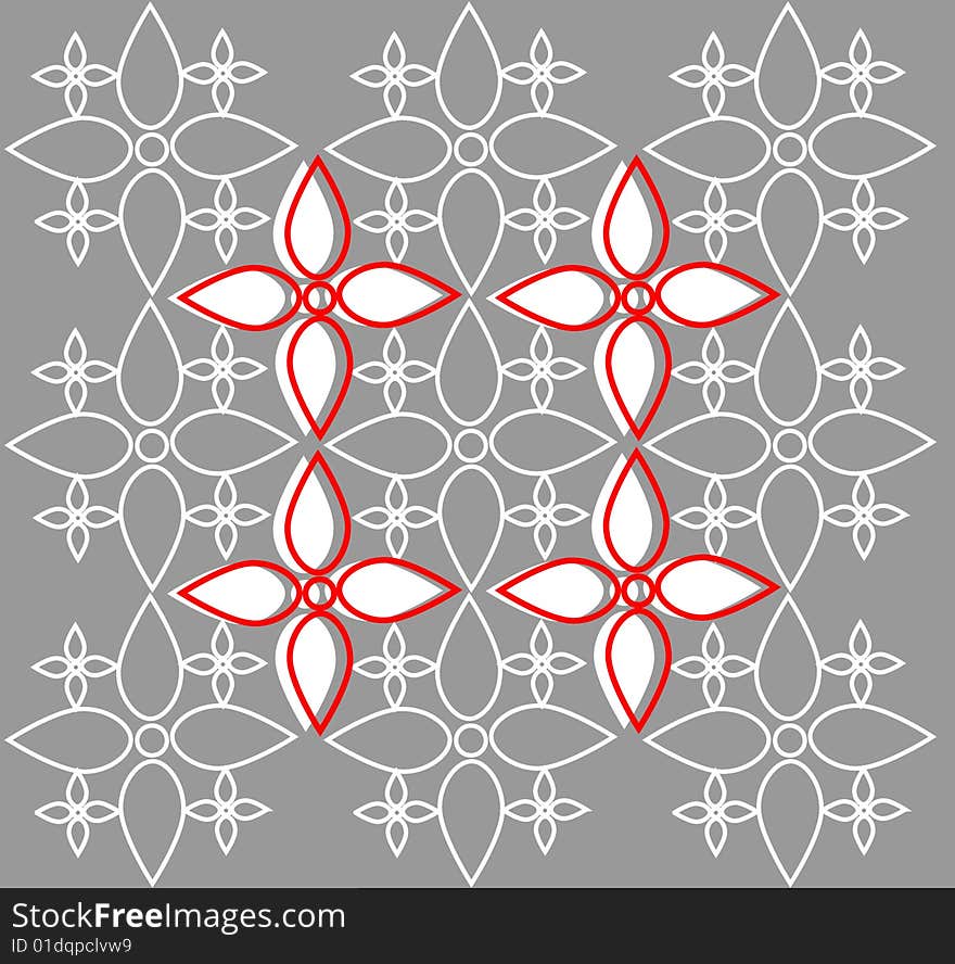 Seamless decorative pattern. Vector illustration.