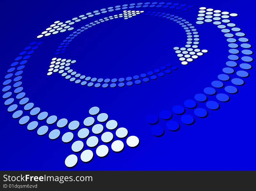 Vector illustration of abstract loops