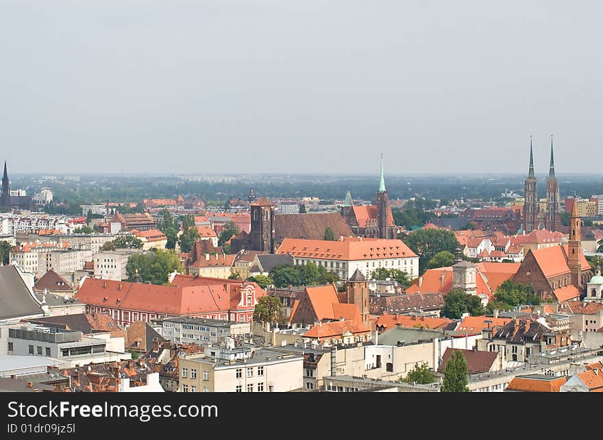 Wroclaw view from the tower