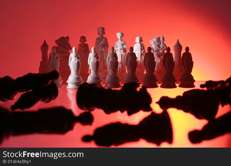 Close-up View Of Chess.