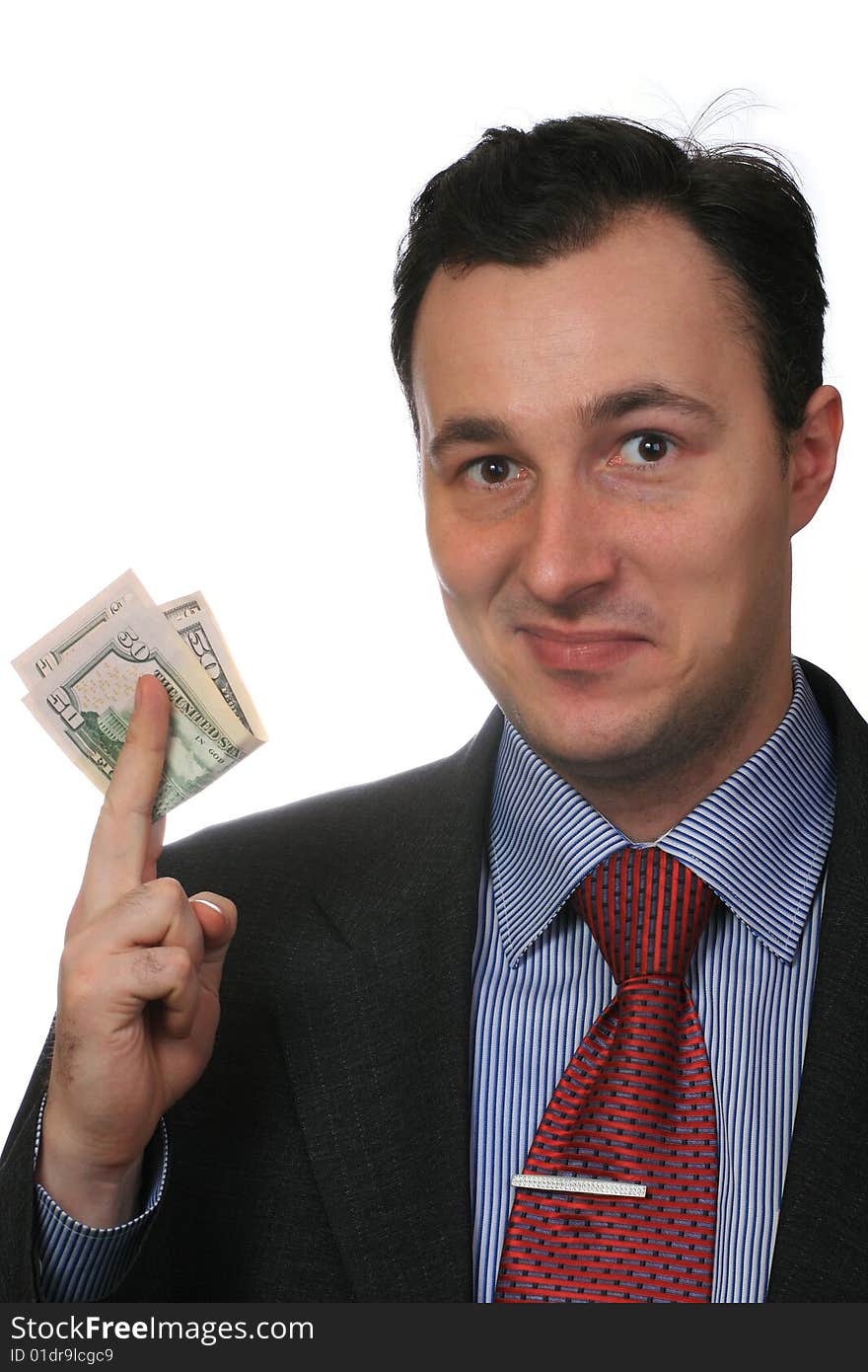 Businessman, isolated on a white background. Businessman, isolated on a white background