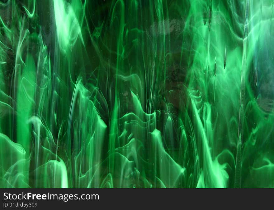 Surface and texture of green glass as background. Surface and texture of green glass as background