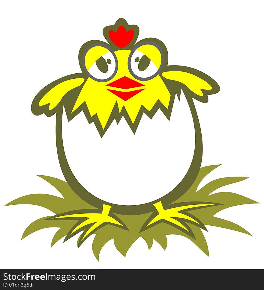 Cartoon chicken